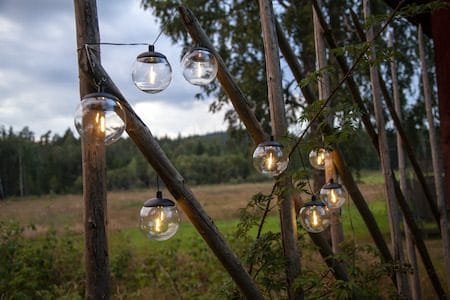 Globe Solcellsslinga 10 cm - svart och transparent - Belysning & el - Utomhusbelysning - Solcellslampa & solcellsbelysning