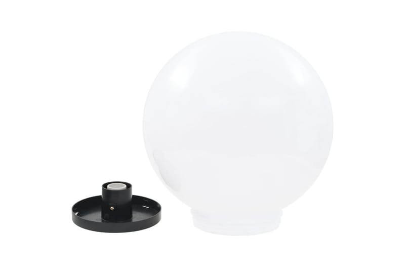 Globlampa LED set 2 st sfäriska 40 cm PMMA - Vit - LED-belysning utomhus - Utomhusbelysning - Pollare