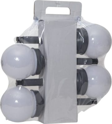 Globus 4 pack Solcellspollare 27 cm - vit - Belysning & el - Utomhusbelysning