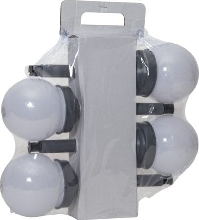 Globus 4 pack Solcellspollare 27 cm - vit - Belysning & el - Utomhusbelysning