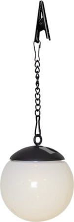Globus Solcellsdekoration 10 cm - vit och svart - Belysning & el - Utomhusbelysning - Solcellslampa & solcellsbelysning