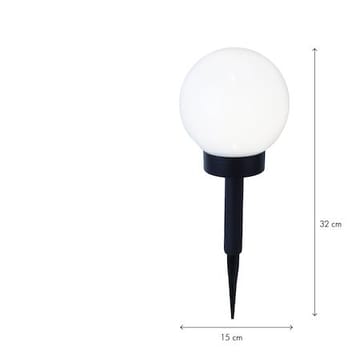Globus Solcellsdekoration 15 cm - vit - Belysning & el - Utomhusbelysning - Solcellslampa & solcellsbelysning