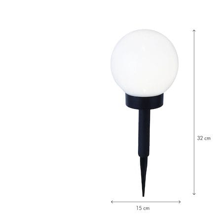Globus Solcellsdekoration 15 cm - vit - Belysning & el - Utomhusbelysning - Solcellslampa & solcellsbelysning