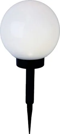 Globus Solcellsdekoration 20 cm - vit och svart - Belysning & el - Utomhusbelysning - Solcellslampa & solcellsbelysning