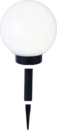 Globus Solcellsdekoration 20 cm - vit och svart - Belysning & el - Utomhusbelysning - Solcellslampa & solcellsbelysning