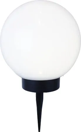 Globus Solcellsdekoration 20 cm - vit och svart - Belysning & el - Utomhusbelysning - Solcellslampa & solcellsbelysning