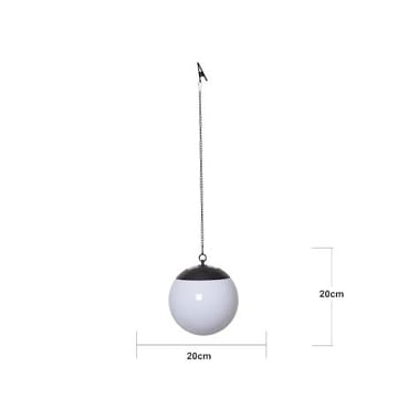 Globus Solcellsdekoration 20 cm - vit - Belysning & el - Utomhusbelysning - Solcellslampa & solcellsbelysning