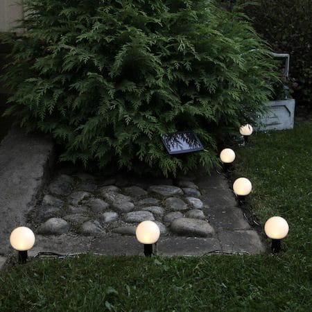 Globus Solcellsslinga 500 cm - vit - Belysning & el - Utomhusbelysning - Solcellslampa & solcellsbelysning