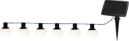 Globus Solcellsslinga 500 cm - vit - Belysning & el - Utomhusbelysning - Solcellslampa & solcellsbelysning