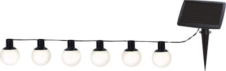 Globus Solcellsslinga 500 cm - vit - Belysning & el - Utomhusbelysning - Solcellslampa & solcellsbelysning