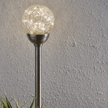 Glory Solcellspinne 45 cm - silver-klar - Belysning & el - Utomhusbelysning - Solcellslampa & solcellsbelysning