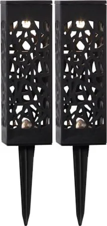 Izola 2 pack Solcellsdekoration 18 cm - svart - Belysning & el - Utomhusbelysning - Solcellslampa & solcellsbelysning