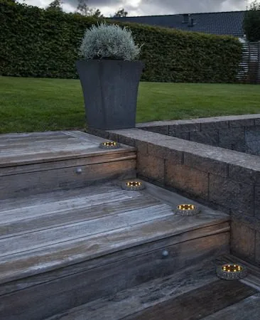 Lawnlight 2 pack SolcellsSpotlight 11 cm - grå med vita prickar - Belysning & el - Utomhusbelysning - Solcellslampa & solcellsbelysning