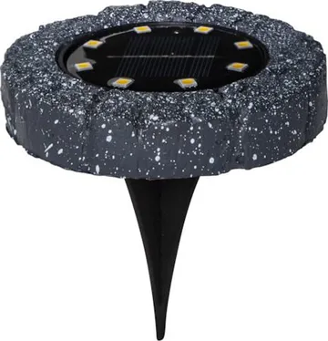 Lawnlight 2 pack SolcellsSpotlight 11 cm - grå med vita prickar - Belysning & el - Utomhusbelysning - Solcellslampa & solcellsbelysning
