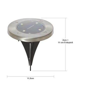 Lawnlight 3 pack Solcellsspotlight 11.5 cm - silver - Belysning & el - Utomhusbelysning - Solcellslampa & solcellsbelysning