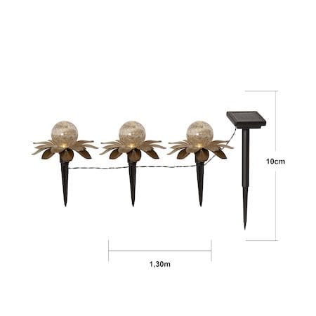 Lilly Solcellsdekoration 130 cm - guld - Belysning & el - Utomhusbelysning - Solcellslampa & solcellsbelysning
