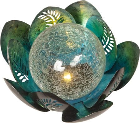Lilly Solcellsdekoration 24 cm - silverblå/transparent - Belysning & el - Utomhusbelysning - Solcellslampa & solcellsbelysning