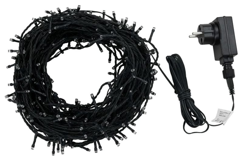 Ljusslinga 1000 LED inne/ute IP44 100 m kallvit - Svart - Belysning & el - Utomhusbelysning - Ljusslinga utomhus