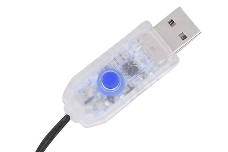 Ljusslinga med 400 LED 40 m 8 ljuseffekter varmvit - be Basic - Belysning & el - Utomhusbelysning - Ljusslinga utomhus