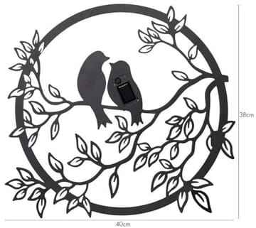 Love Birds Solcellsdekoration 40 cm - svart - Belysning & el - Utomhusbelysning - Solcellslampa & solcellsbelysning