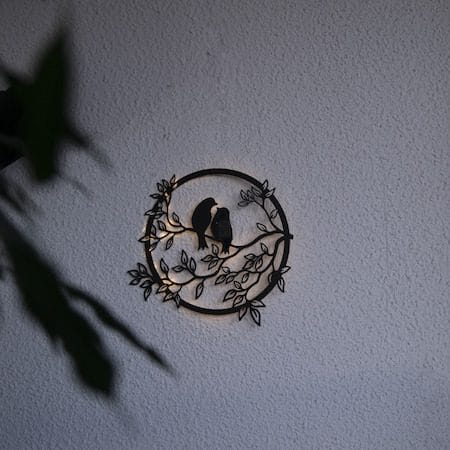Love Birds Solcellsdekoration 40 cm - svart - Belysning & el - Utomhusbelysning - Solcellslampa & solcellsbelysning
