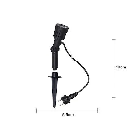 LED Spotlight Utomhusbelysning 5.5 cm - Svart - Belysning & el - Utomhusbelysning - Markbelysning - Markspotlights
