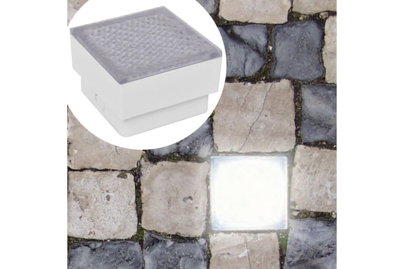 Markbelysning 2 st LED 100x100x68 cm - Vit - Belysning & el - Utomhusbelysning - Markbelysning