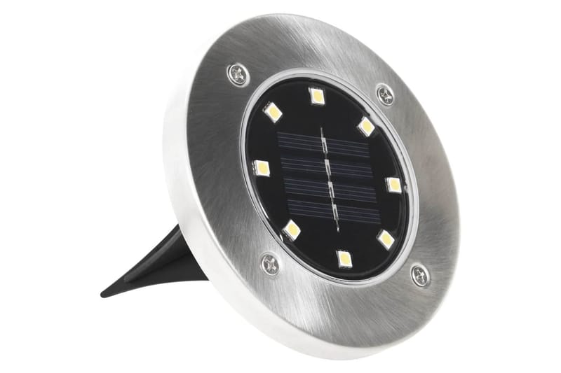 Marklampor soldrivna 8 st LED varmvit - Vit - Belysning & el - Utomhusbelysning - Markbelysning