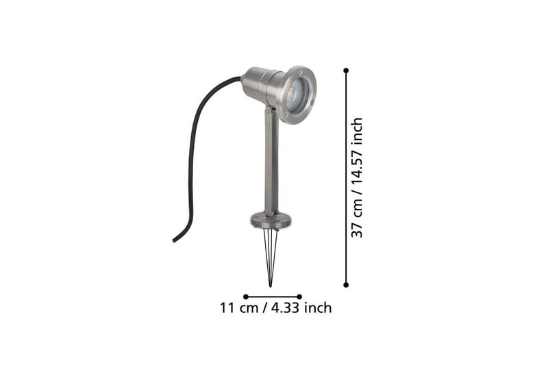 Trädgårdsspotlight Eglo Nema med Jordspett - Svart - Belysning & el - Utomhusbelysning - Markbelysning - Markspotlights