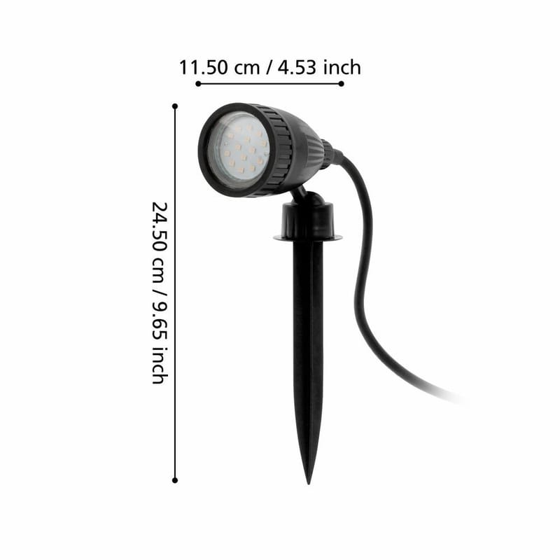 Trädgårdsspotlight Nema 1 med Jordspett - 60 cm - Belysning & el - Utomhusbelysning - Markbelysning - Markspotlights