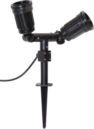 Utomhus Spotlight Fixture 22 cm, Svart