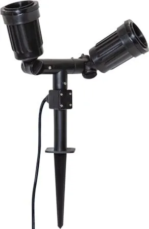Utomhus Spotlight Fixture 22 cm - Svart - Belysning & el - Utomhusbelysning - Markbelysning - Markspotlights