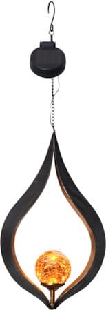 Melilla Solcellsdekoration 18 cm - svart och bärnstensfärgad - Belysning & el - Utomhusbelysning - Solcellslampa & solcellsbelysning