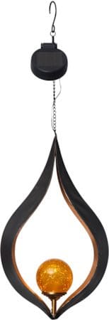 Melilla Solcellsdekoration 18 cm - svart och bärnstensfärgad - Belysning & el - Utomhusbelysning - Solcellslampa & solcellsbelysning