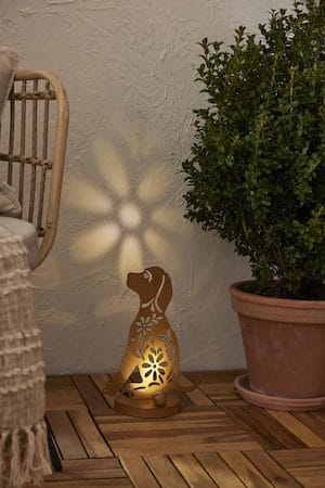Oxidog Solcellsdekoration 25 cm - rost - Belysning & el - Utomhusbelysning - Solcellslampa & solcellsbelysning