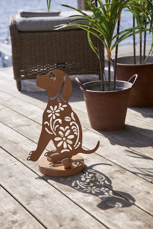 Oxidog Solcellsdekoration 25 cm - rost - Belysning & el - Utomhusbelysning - Solcellslampa & solcellsbelysning