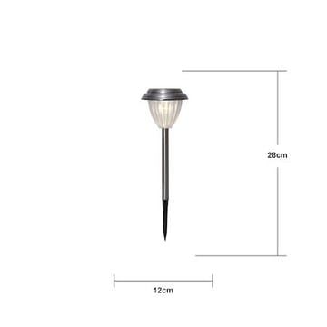 Palma 4 pack Solcellspollare 28 cm - silver - Belysning & el - Utomhusbelysning