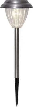 Palma 4 pack Solcellspollare 28 cm, silver