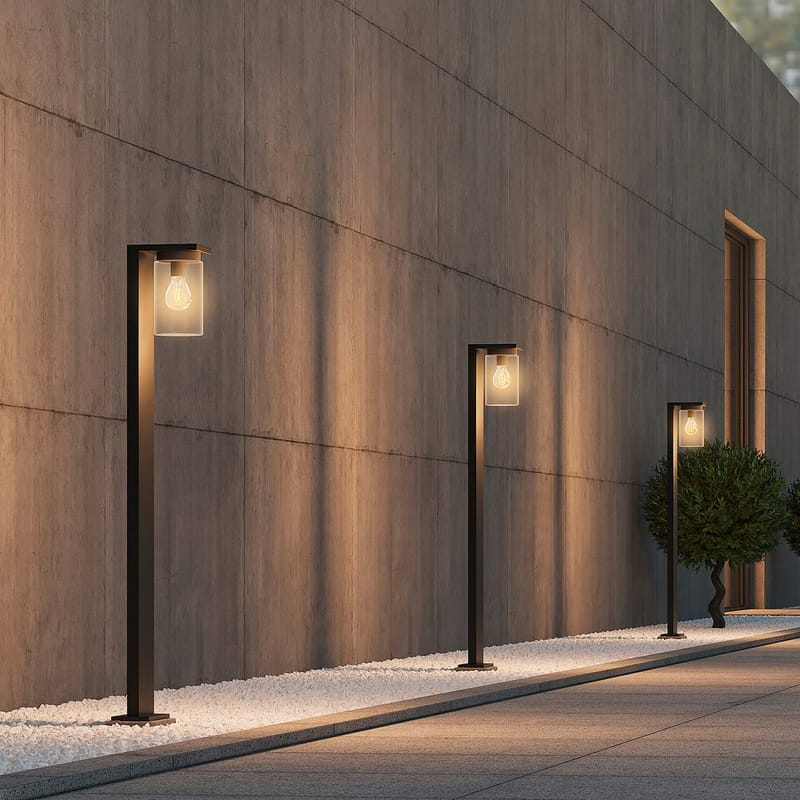 Pollare Ardila - 100 cm, Mattsvart - Belysning & el - Utomhusbelysning