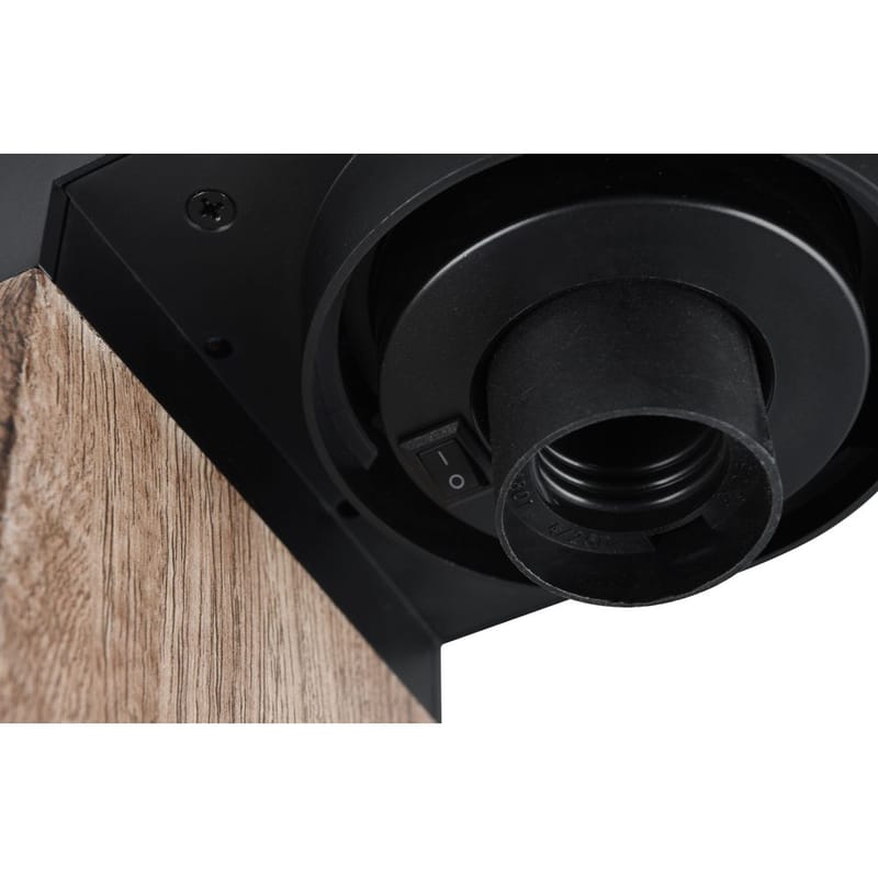 Pollare Ardila - 65 cm, Trä/mattsvart - Belysning & el - Utomhusbelysning