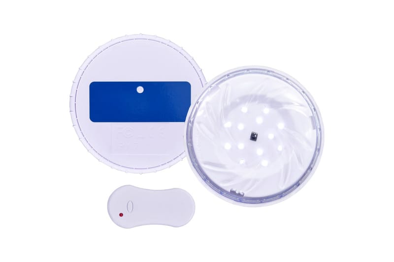 Nedsänkbar flytande poollampa med fjärrkontroll vit - Vit - Belysning & el - Utomhusbelysning - Poolbelysning