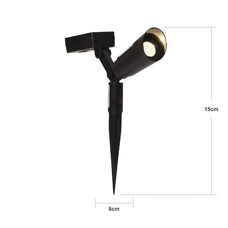 Powerspot 2 pack SolcellsSpotlight 5 cm - svart - Belysning & el - Utomhusbelysning - Solcellslampa & solcellsbelysning