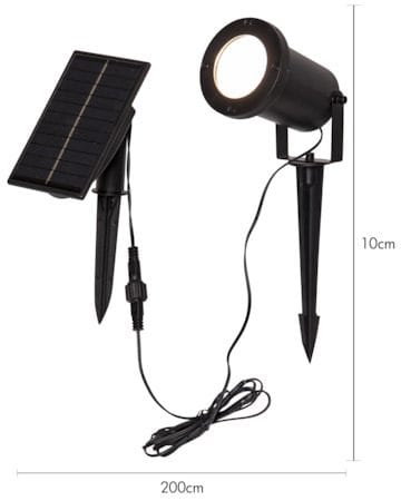 Powerspot SolcellsSpotlight 9 cm - svart - Belysning & el - Utomhusbelysning - Solcellslampa & solcellsbelysning