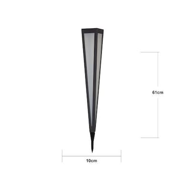 Pyramis Solcellspollare 61 cm - svart - Belysning & el - Utomhusbelysning