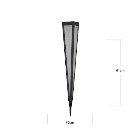 Pyramis Solcellspollare 61 cm - svart - Belysning & el - Utomhusbelysning