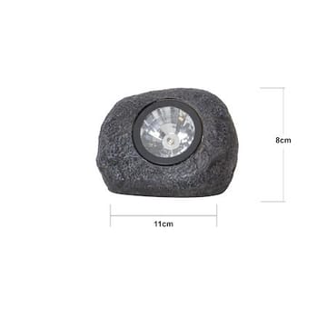 Rocky Solcellsspotlight 11 cm - grå - Belysning & el - Utomhusbelysning - Solcellslampa & solcellsbelysning
