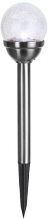 Roma 2 pack Solcellspollare 26,5 cm - silver/klar - Belysning & el - Utomhusbelysning