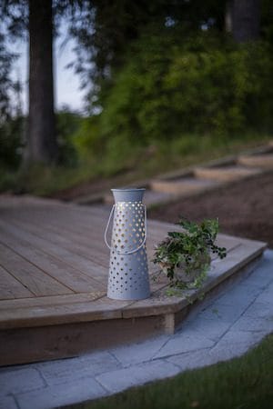 Romby Solcellslykta 32 cm - grå - Belysning & el - Utomhusbelysning - Solcellslampa & solcellsbelysning