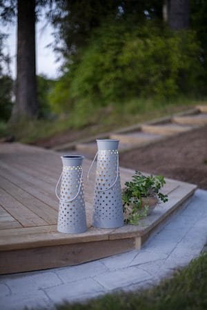 Romby Solcellslykta 32 cm - grå - Belysning & el - Utomhusbelysning - Solcellslampa & solcellsbelysning