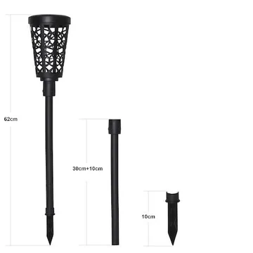 Sinnia Solcellspollare 62 cm - svart - Belysning & el - Utomhusbelysning